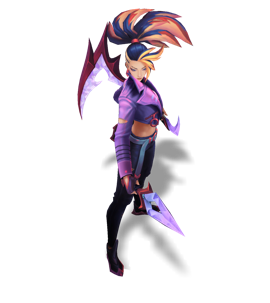 K/DA ALL OUT Akali Tanzanite chroma