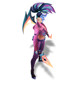 K/DA ALL OUT Akali Rose Quartz chroma