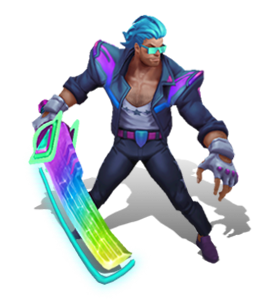 Demacia Vice Garen Neon Noir chroma
