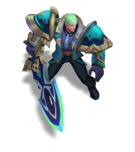 Battle Academia Garen Turquoise chroma