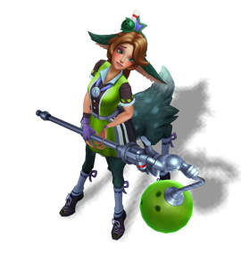 Bowling League Lillia Emerald chroma
