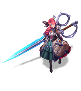Battle Queen Gwen Ruby chroma