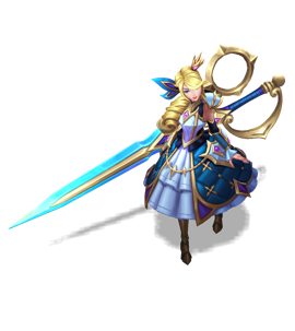 Battle Queen Gwen Sapphire chroma