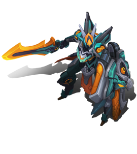 Mecha Kingdoms Leona Turquoise chroma
