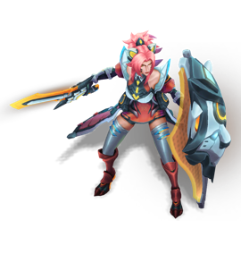 Battle Lion Leona Ruby chroma