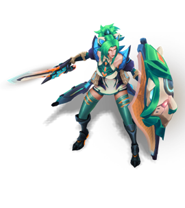 Battle Lion Leona Turquoise chroma