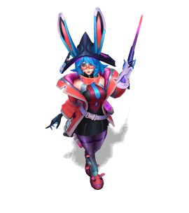 Battle Bunny Aurora Ruby chroma