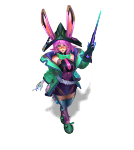 Battle Bunny Aurora Turquoise chroma
