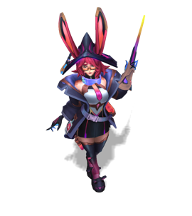 Battle Bunny Aurora Obsidian chroma