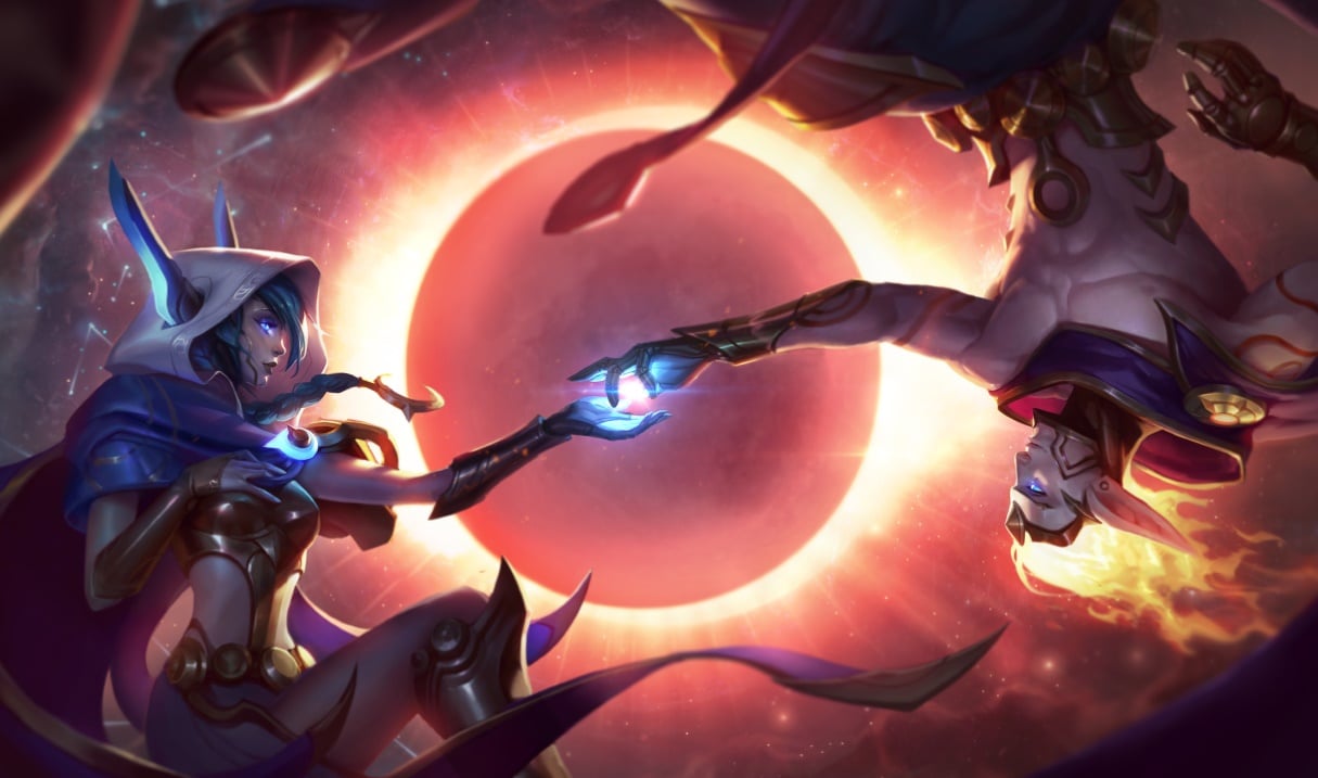 Cosmic Dusk Xayah splash