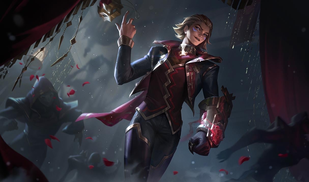 Masque of the Black Rose Ezreal splash