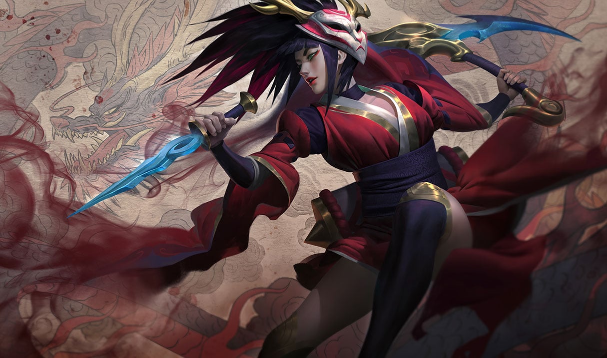 Blood Moon Akali splash