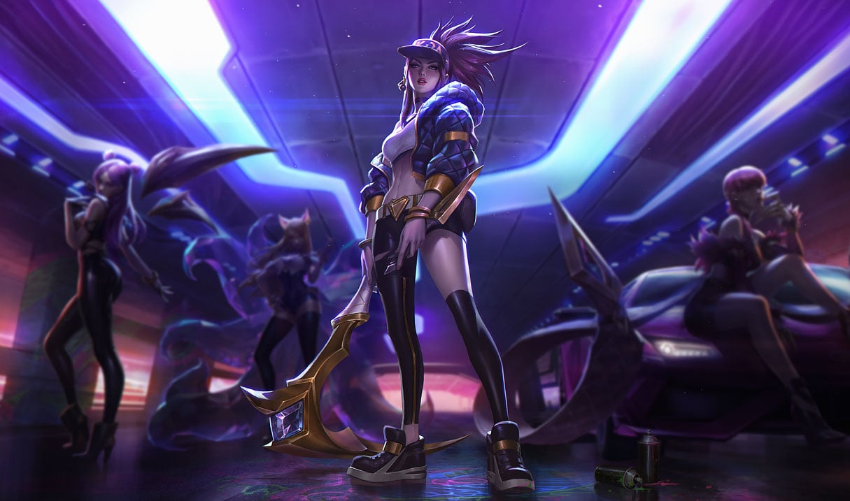 K/DA Akali splash