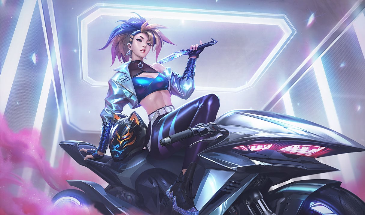 K/DA ALL OUT Akali splash